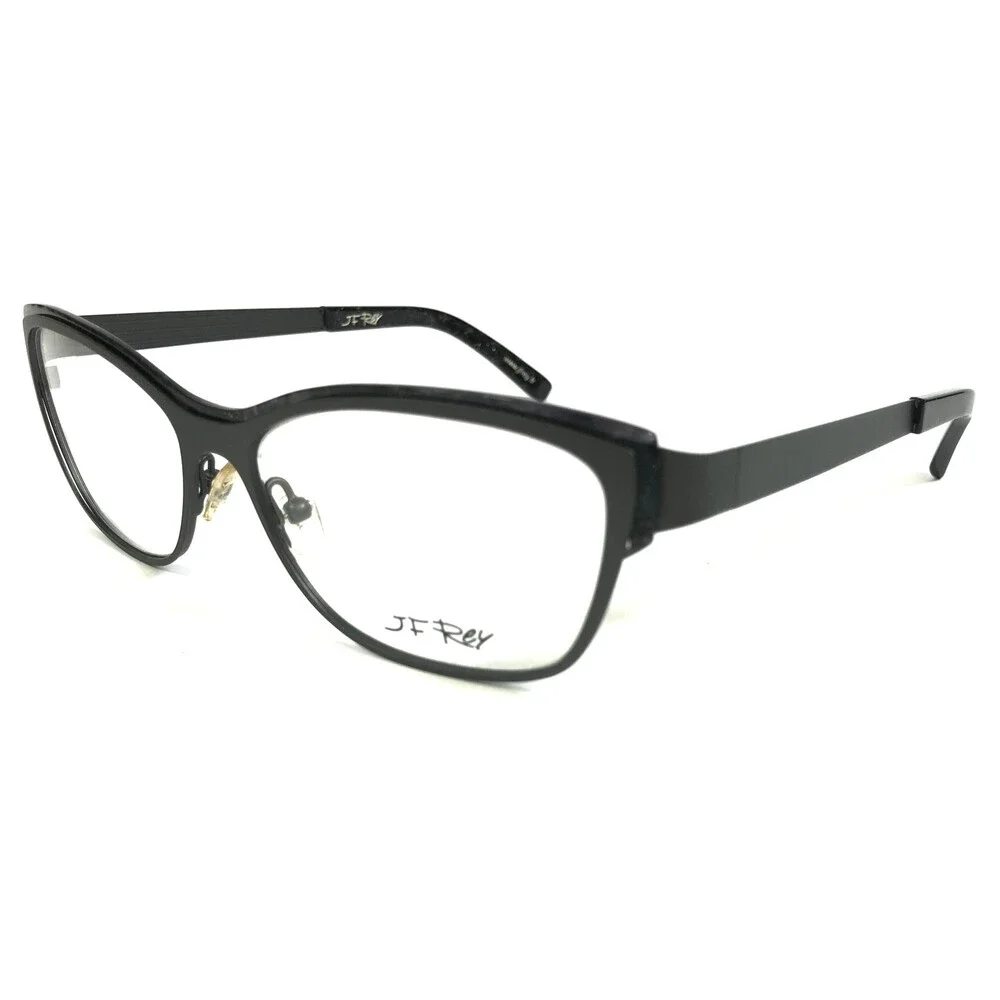 J.F. Rey Eyeglasses Frames JF2554 0501 Matte Gray Marble Cat Eye 54-15-136